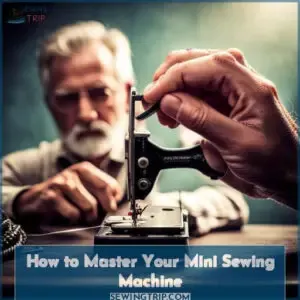 how to thread a mini sewing machine