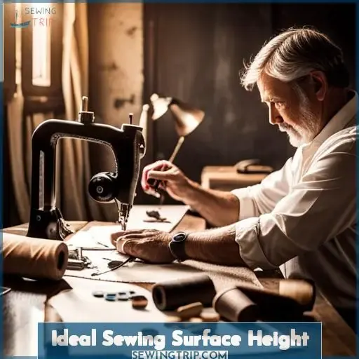 Ideal Sewing Surface Height