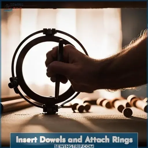 Insert Dowels and Attach Rings