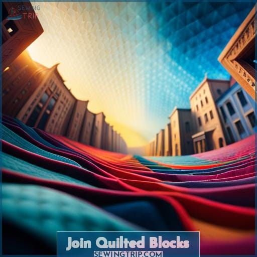 Join Quilted Blocks Join Quilted Blocks