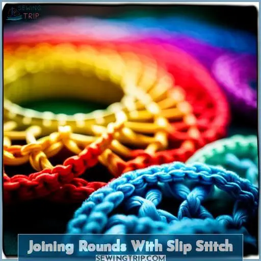Joining Rounds With Slip Stitch