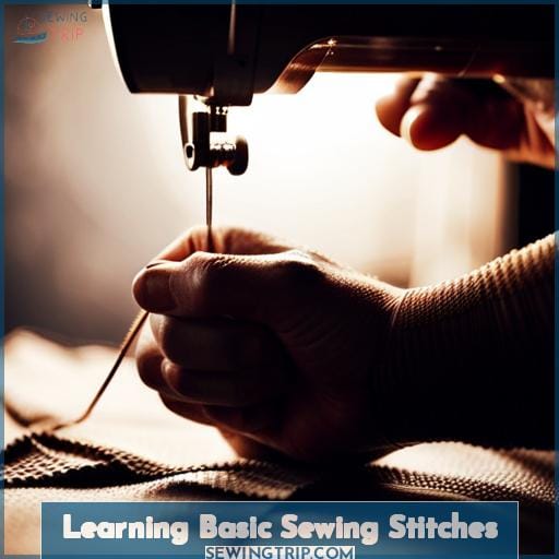 Learning Basic Sewing Stitches