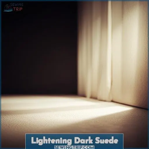 Lightening Dark Suede