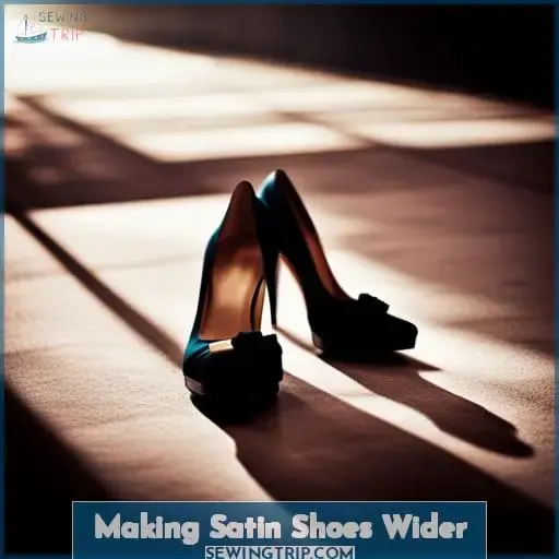 Making Satin Shoes Wider