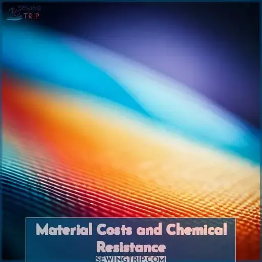Material Costs and Chemical Resistance