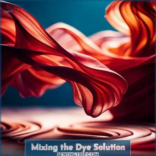 Mixing the Dye Solution