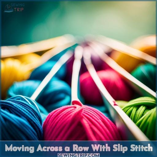 Moving Across a Row With Slip Stitch