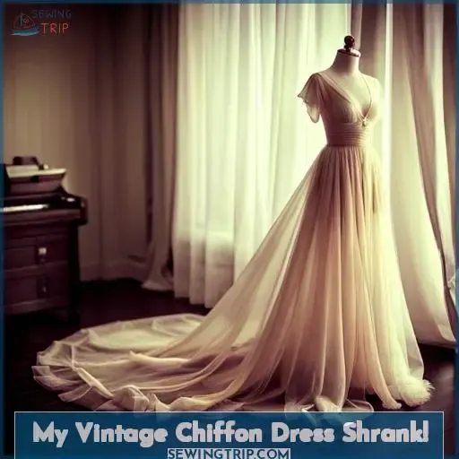 My Vintage Chiffon Dress Shrank!