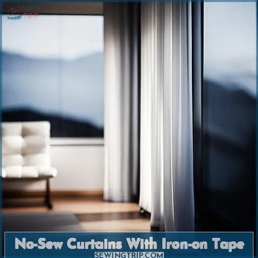 No-Sew Curtains With Iron-on Tape