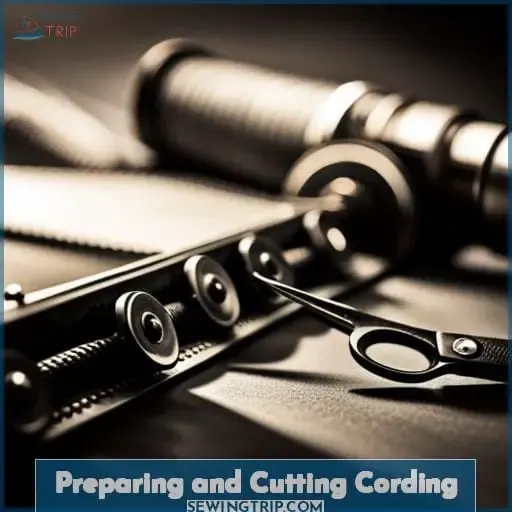 Preparing and Cutting Cording