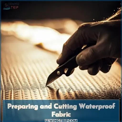 Preparing and Cutting Waterproof Fabric