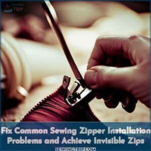 Fix Common Sewing Zipper Installation Problems and Achieve Invisible Zips 4 problems sewing zippers
