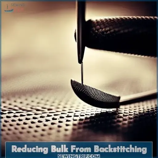 Reducing Bulk From Backstitching