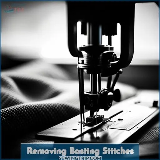 Removing Basting Stitches