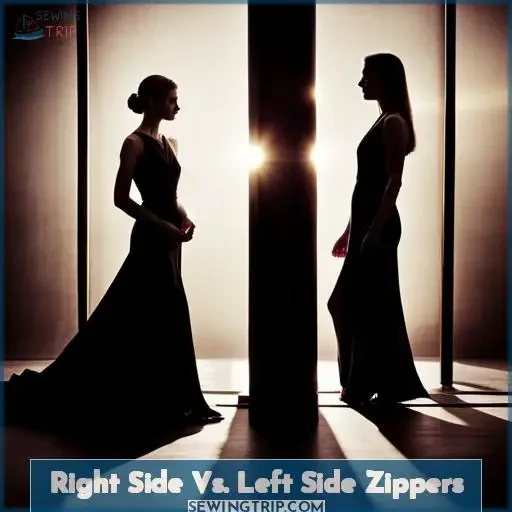 Right Side Vs. Left Side Zippers