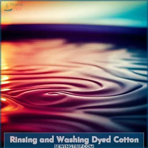 Rinsing and Washing Dyed Cotton