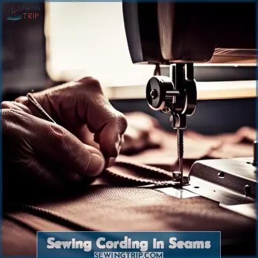 Sewing Cording in Seams