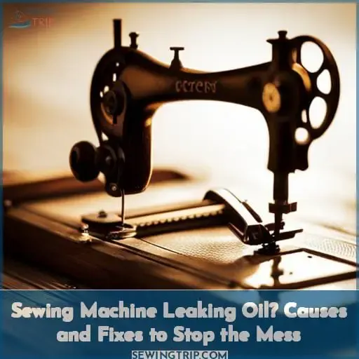 sewing machine leaking oil