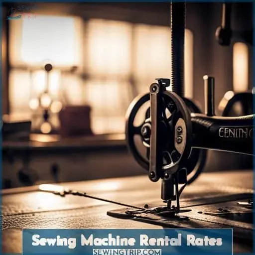 Sewing Machine Rental Rates