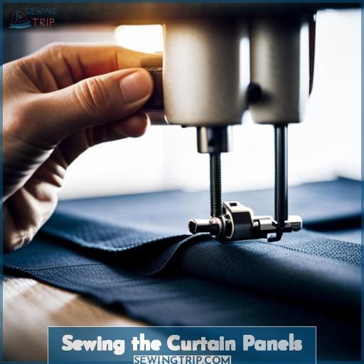 Sewing the Curtain Panels Sewing the Curtain Panels