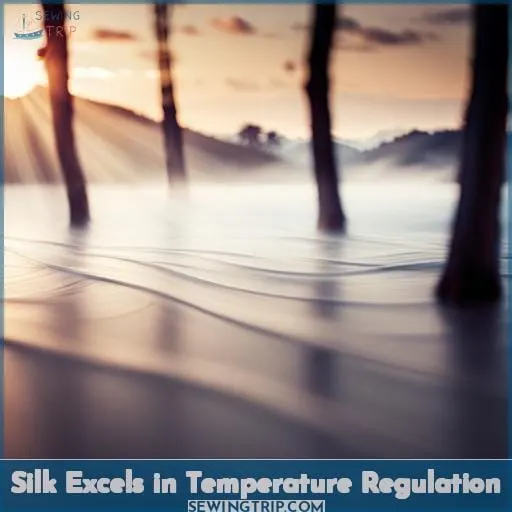 Silk Excels in Temperature Regulation