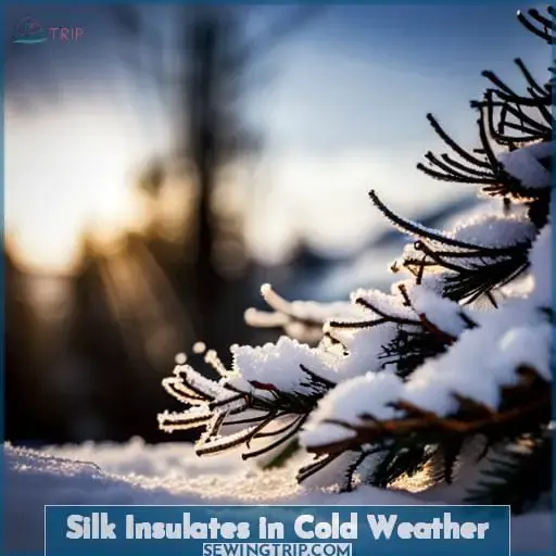Silk Insulates in Cold Weather