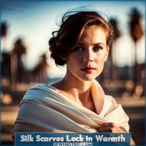 Silk Scarves Lock in Warmth
