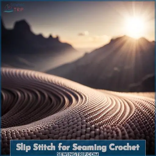 Slip Stitch for Seaming Crochet