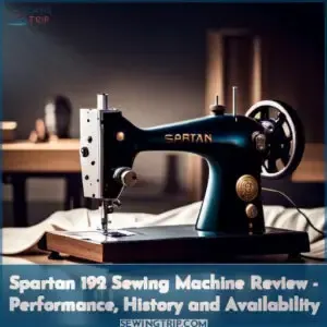 spartan sewing machine review