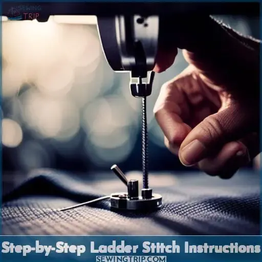 Step-by-Step Ladder Stitch Instructions