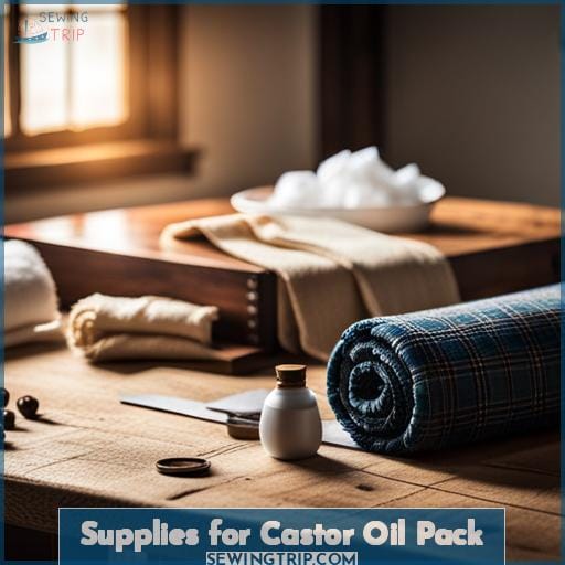 Supplies for Castor Oil Pack Supplies for Castor Oil Pack
