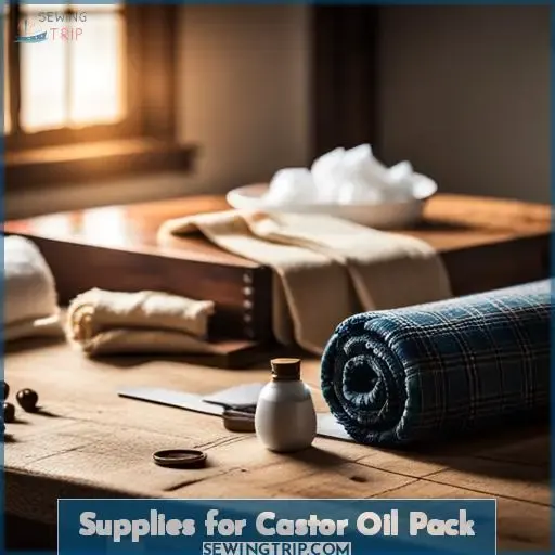 Supplies for Castor Oil Pack