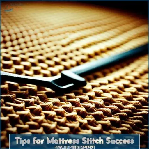 Tips for Mattress Stitch Success