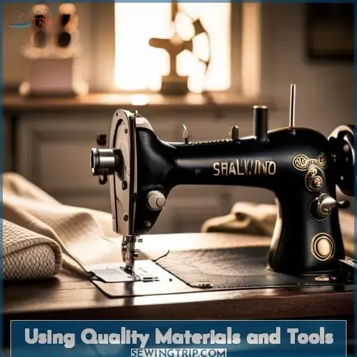 Using Quality Materials and Tools