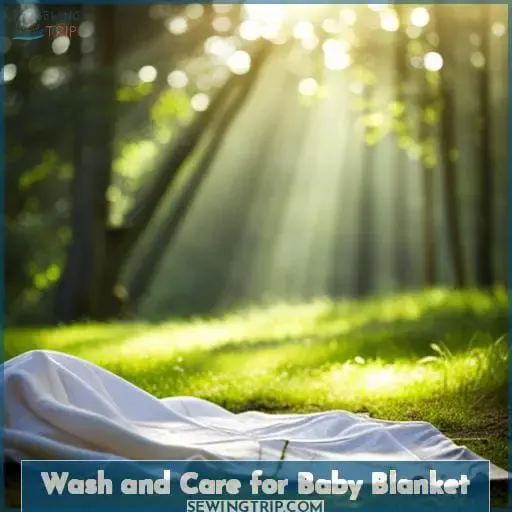 Wash and Care for Baby Blanket