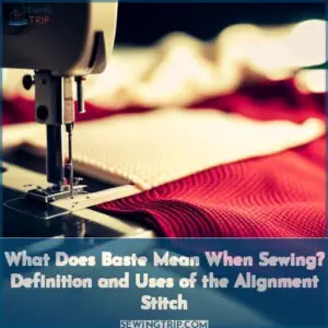 what does baste mean when sewing