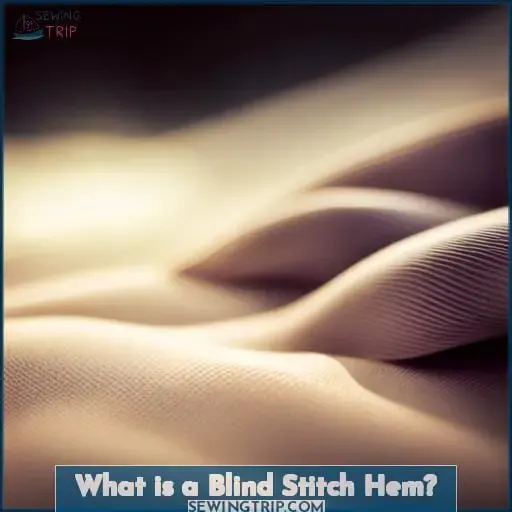 What is a Blind Stitch Hem