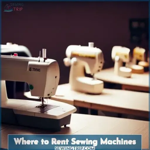 Where to Rent Sewing Machines