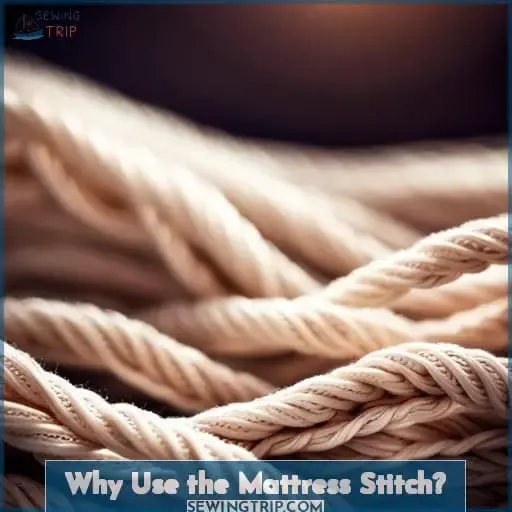 Why Use the Mattress Stitch