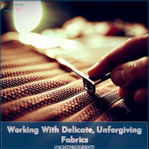Working With Delicate, Unforgiving Fabrics Working With Delicate, Unforgiving Fabrics