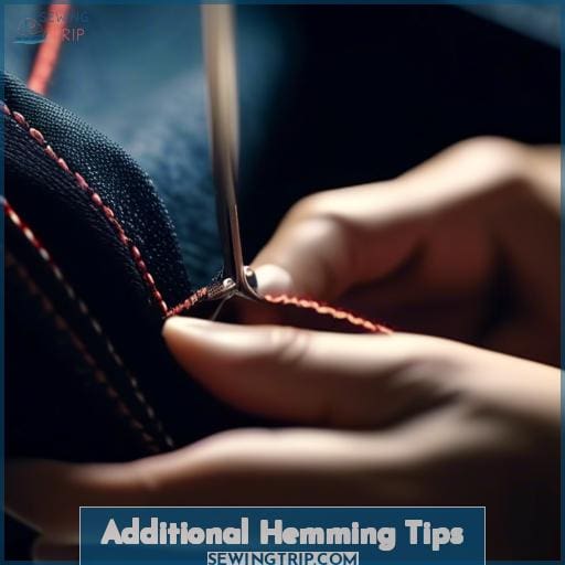 Additional Hemming Tips