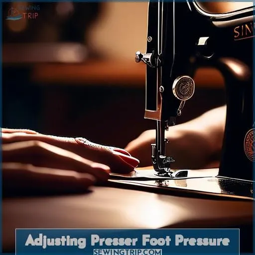 Adjusting Presser Foot Pressure