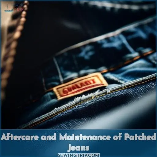 Aftercare and Maintenance of Patched Jeans