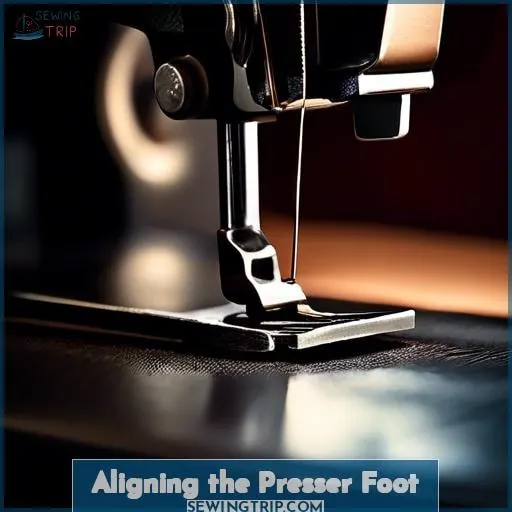 Aligning the Presser Foot