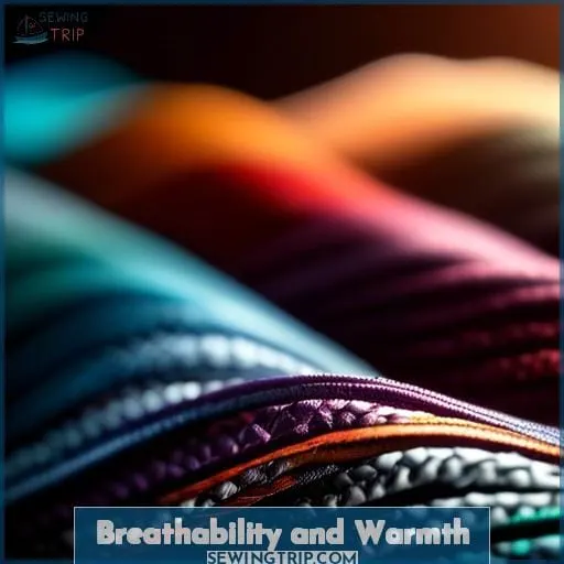 Breathability and Warmth