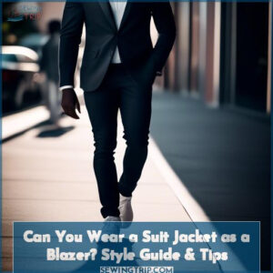 can you wear a suit jacket as a blazer