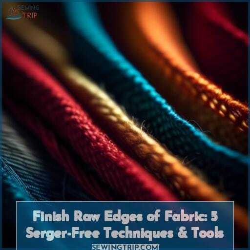 Finish Raw Edges of Fabric 5 SergerFree Techniques & Tools