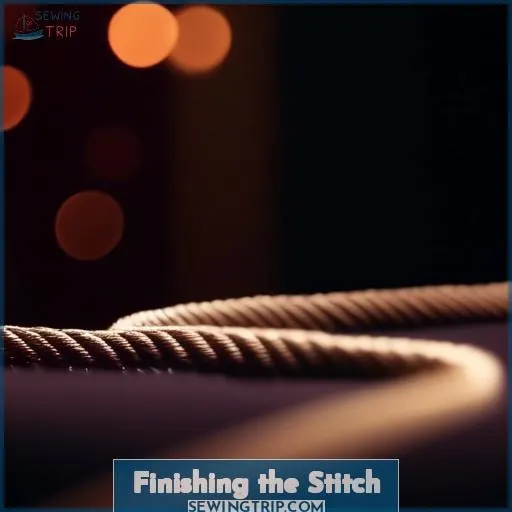 Finishing the Stitch