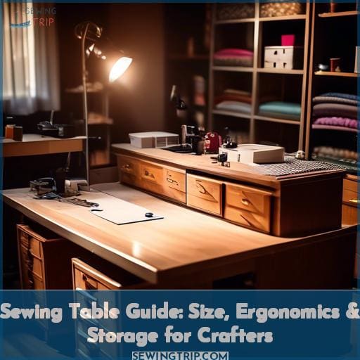 how big is a sewing table