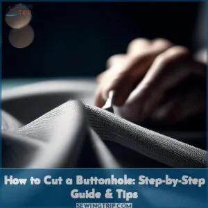 how to cut a buttonhole